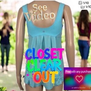 👛 LULULEMON Elevate Tank Top Tonka Stripe Angel Blue White - Special Taste Tank